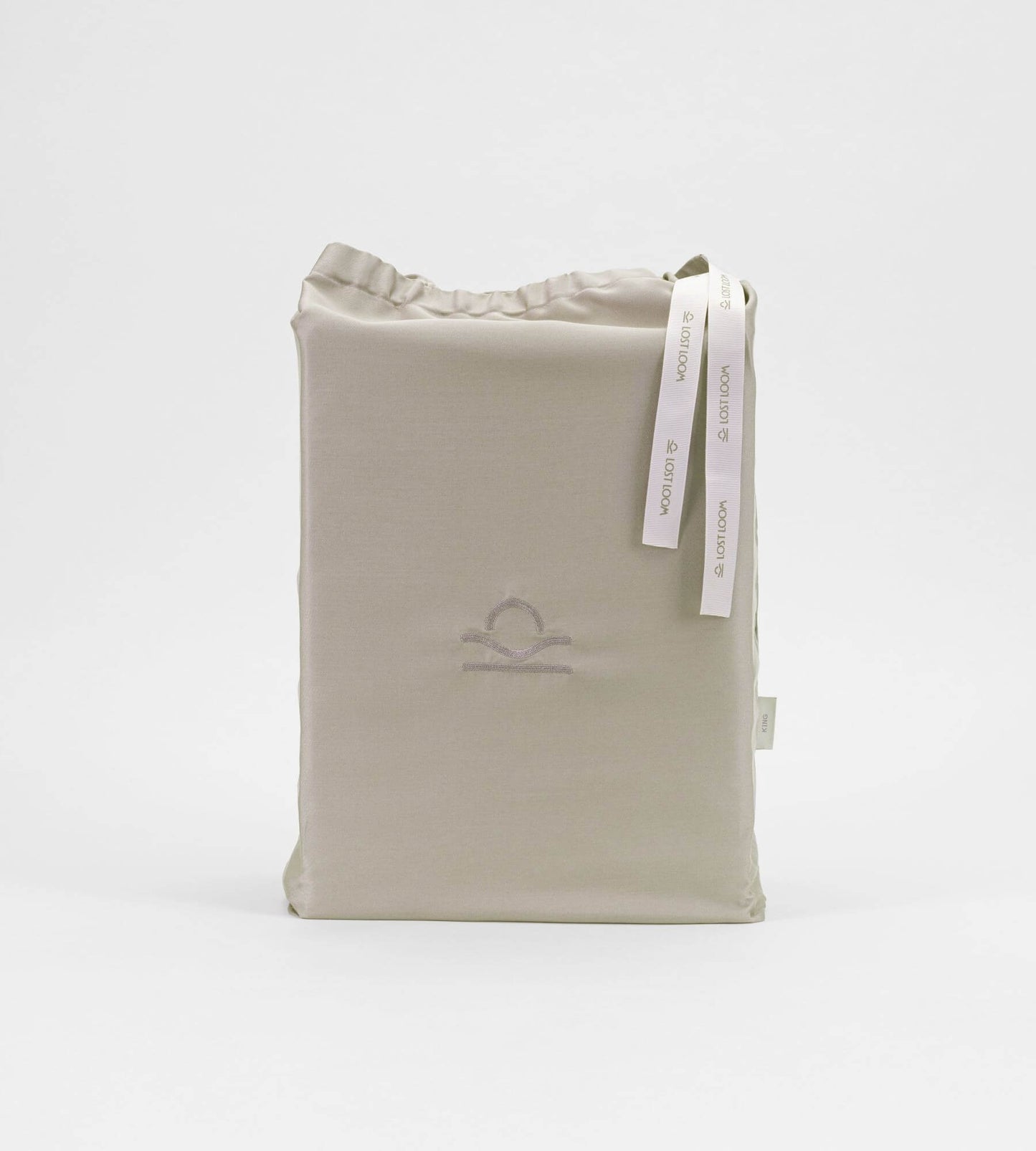 Oatmeal Luxury Bamboo Bedding Set Bag