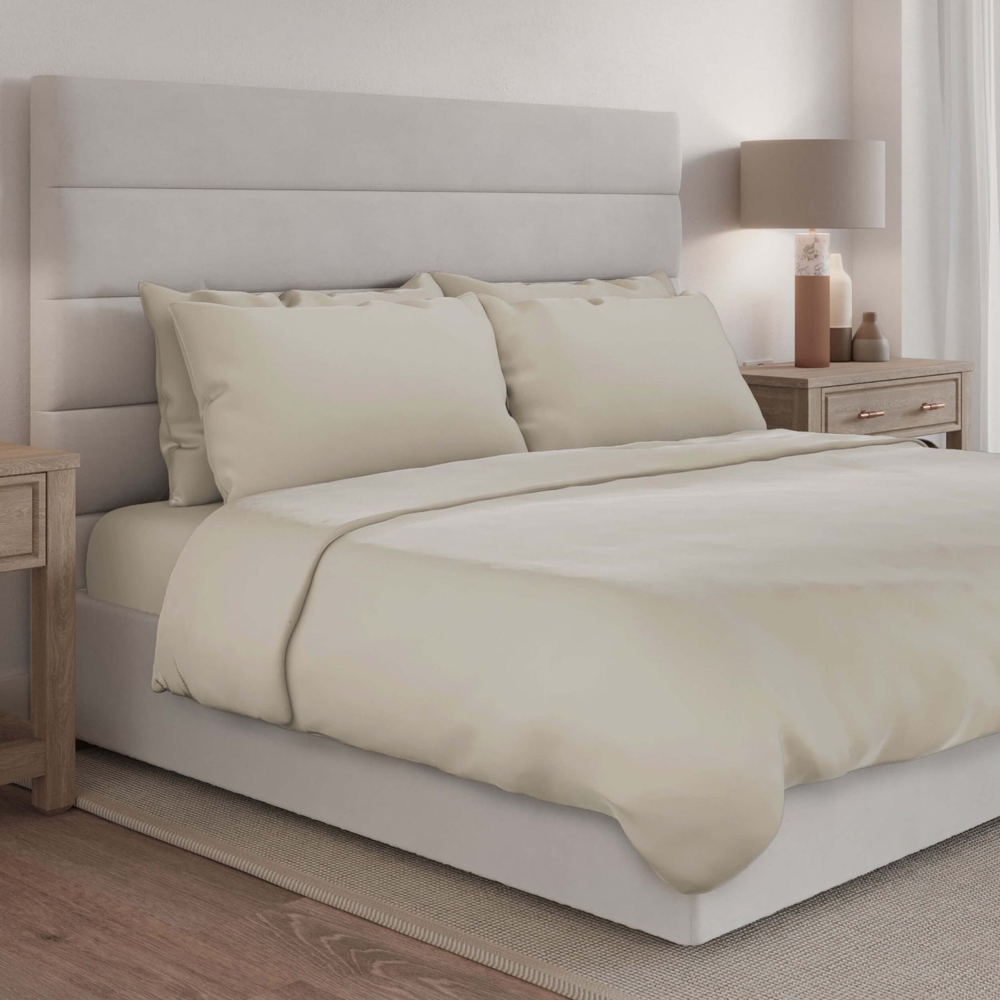 Oatmeal Luxuy Bamboo Bedding Set