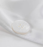 Bamboo Duvet Cover Buttons White