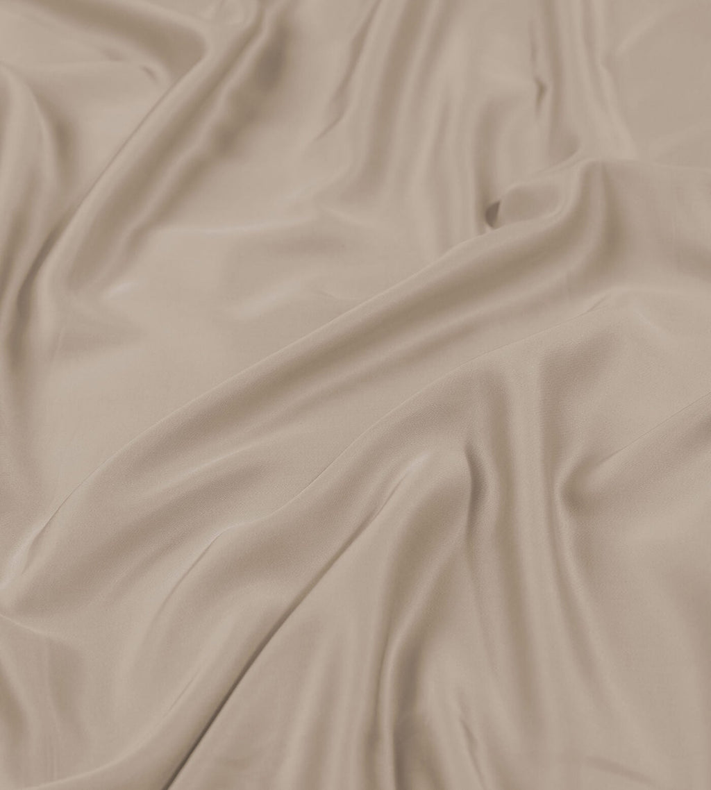 Bamboo Bedding Set Close Up Oatmeal