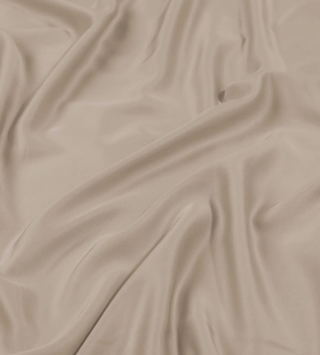 Bamboo Bedding Set Close Up Oatmeal