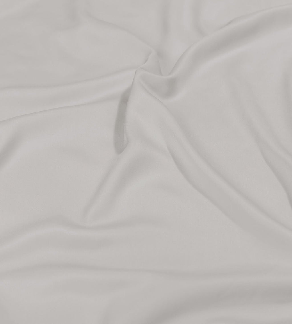 Bamboo Bedding Set Close Up Soft Grey