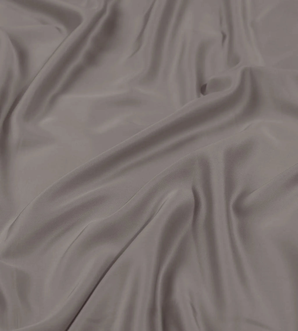 Bamboo Bedding Set Close Up Warm Grey
