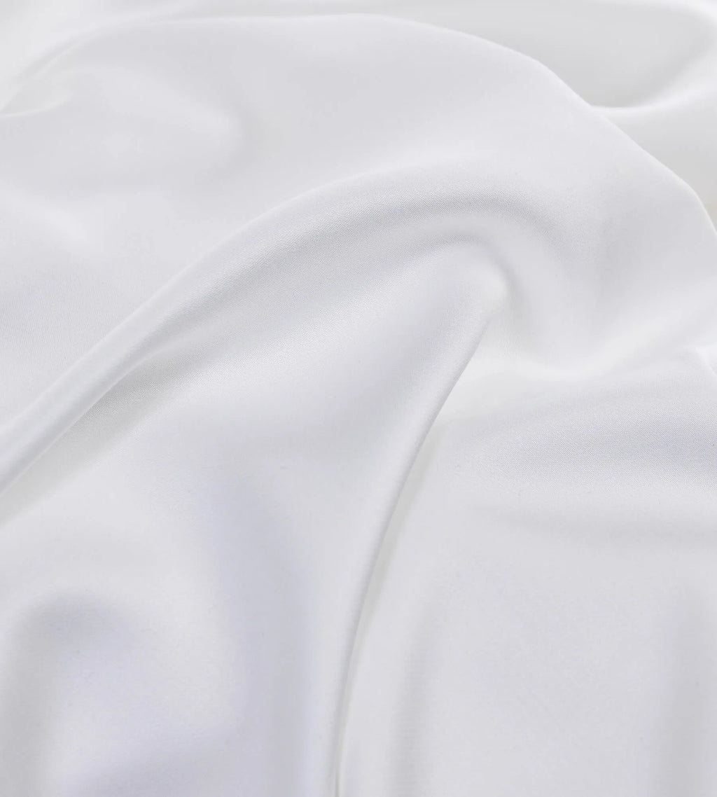 Bamboo Bedding White Close Up