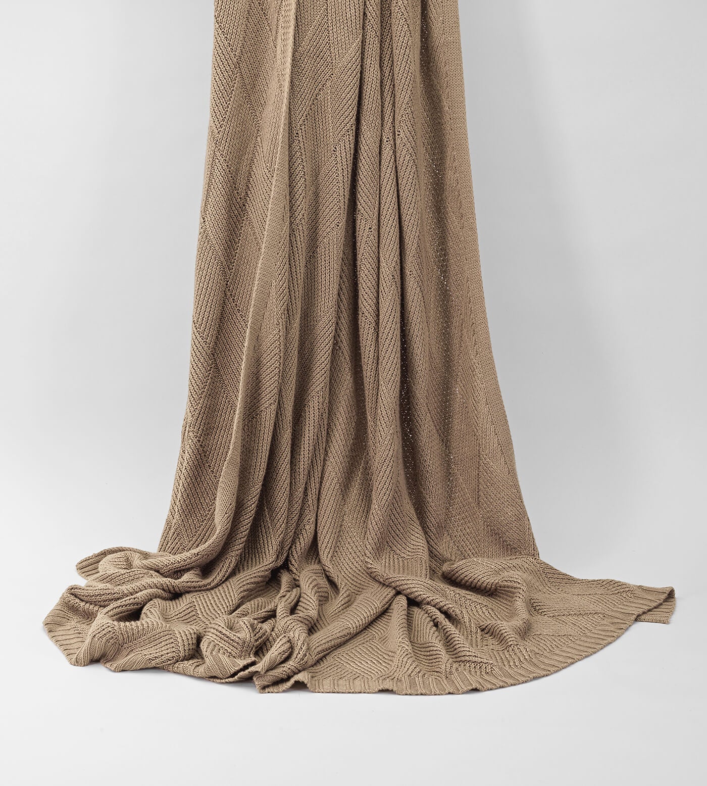 Bamboo Blanket Truffle Draped