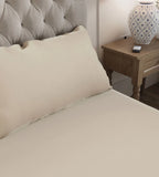 Bamboo Pillowcases Close Up Oatmeal