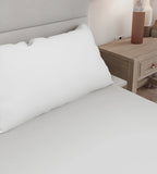 Bamboo Pillowcases Close Up White