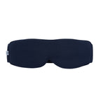 A dark navy blue sleep mask with a small Lost Loom brand tag on the left side, shown against a plain white background.